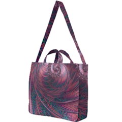 Fractal Artwork Digital Pattern Square Shoulder Tote Bag