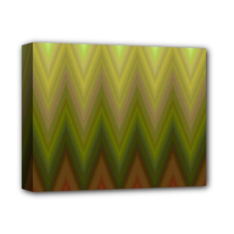 Zig Zag Chevron Classic Pattern Deluxe Canvas 14  X 11  (stretched) by Pakrebo