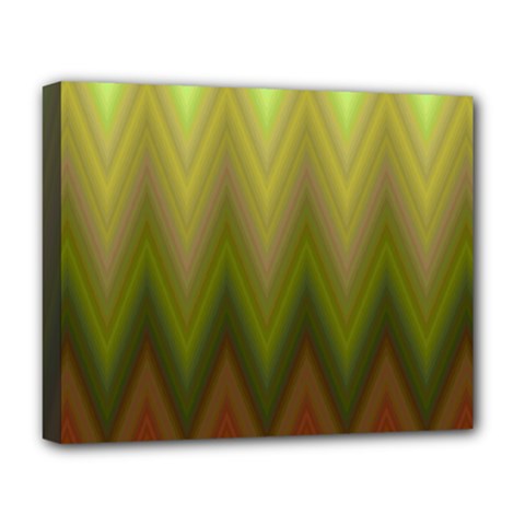 Zig Zag Chevron Classic Pattern Deluxe Canvas 20  X 16  (stretched) by Pakrebo