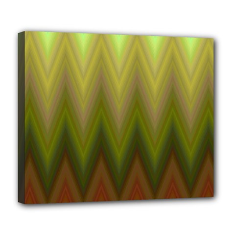 Zig Zag Chevron Classic Pattern Deluxe Canvas 24  X 20  (stretched) by Pakrebo