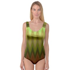 Zig Zag Chevron Classic Pattern Princess Tank Leotard  by Pakrebo