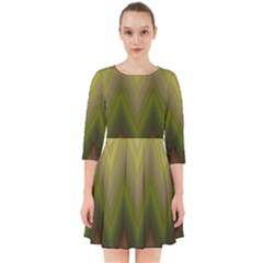 Zig Zag Chevron Classic Pattern Smock Dress by Pakrebo