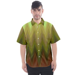 Zig Zag Chevron Classic Pattern Men s Short Sleeve Shirt