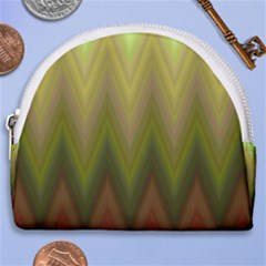 Zig Zag Chevron Classic Pattern Horseshoe Style Canvas Pouch