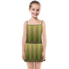 Zig Zag Chevron Classic Pattern Kids  Summer Sun Dress