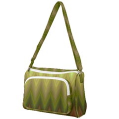 Zig Zag Chevron Classic Pattern Front Pocket Crossbody Bag