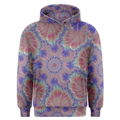 Purple Splat Fractal Art Men s Overhead Hoodie