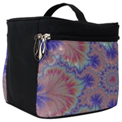 Purple Splat Fractal Art Make Up Travel Bag (big)