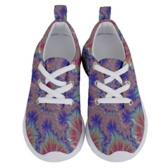 Purple Splat Fractal Art Running Shoes