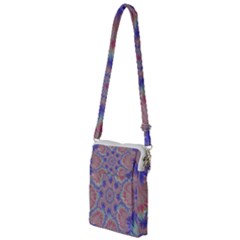 Purple Splat Fractal Art Multi Function Travel Bag