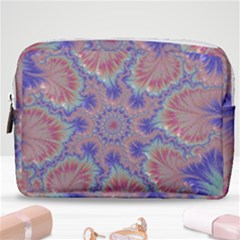 Purple Splat Fractal Art Make Up Pouch (medium)