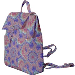 Purple Splat Fractal Art Buckle Everyday Backpack