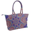 Purple Splat Fractal Art Canvas Shoulder Bag View2