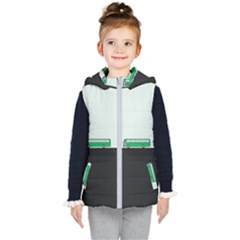 Bus Kids  Hooded Puffer Vest by Valentinaart