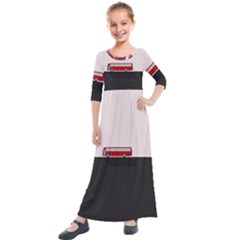 Bus Kids  Quarter Sleeve Maxi Dress