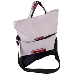 Bus Fold Over Handle Tote Bag