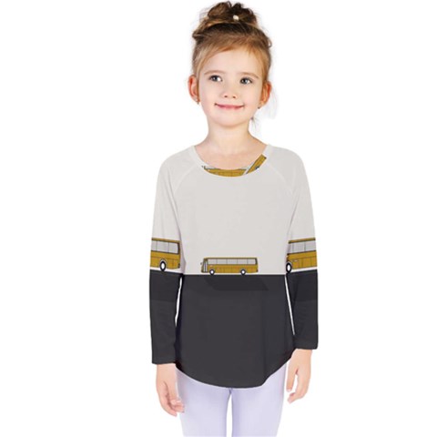 Bus Kids  Long Sleeve Tee by Valentinaart