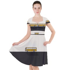 Bus Cap Sleeve Midi Dress