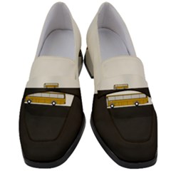 Bus Women s Chunky Heel Loafers