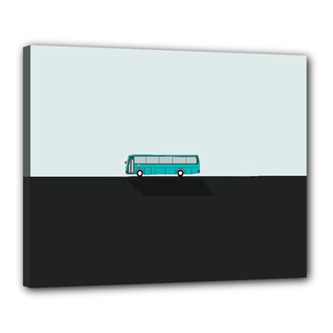 Bus Canvas 20  X 16  (stretched) by Valentinaart