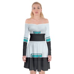 Bus Off Shoulder Skater Dress by Valentinaart