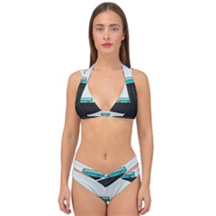 Bus Double Strap Halter Bikini Set