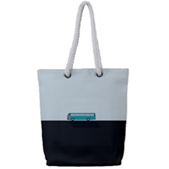 Bus Full Print Rope Handle Tote (small)