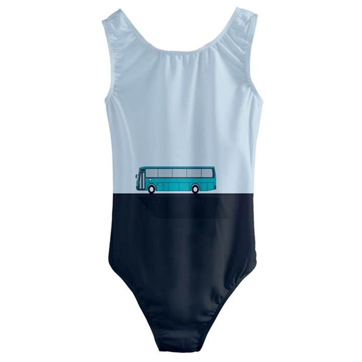 Bus Kids  Cut-Out Back One Piece Swimsuit