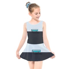 Bus Kids  Skater Dress Swimsuit by Valentinaart