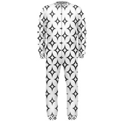 Star Curved Pattern Monochrome Onepiece Jumpsuit (men)  by Pakrebo