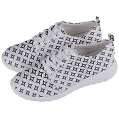 Star Curved Pattern Monochrome Men s Lightweight Sports Shoes