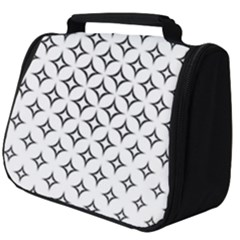 Star Curved Pattern Monochrome Full Print Travel Pouch (big)