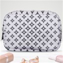 Star Curved Pattern Monochrome Make Up Pouch (Small) View1