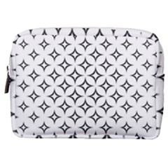 Star Curved Pattern Monochrome Make Up Pouch (medium)