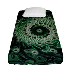 Fractal Art Spiral Mathematical Fitted Sheet (single Size) by Pakrebo