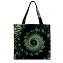 Fractal Art Spiral Mathematical Zipper Grocery Tote Bag View1