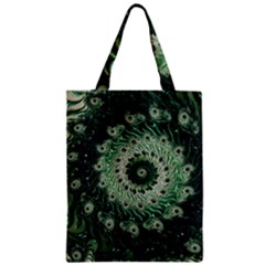 Fractal Art Spiral Mathematical Zipper Classic Tote Bag by Pakrebo