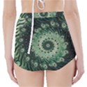 Fractal Art Spiral Mathematical High-Waisted Bikini Bottoms View2