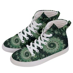 Fractal Art Spiral Mathematical Men s Hi-top Skate Sneakers by Pakrebo