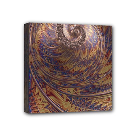 Swirl Fractal Fantasy Whirl Mini Canvas 4  x 4  (Stretched)