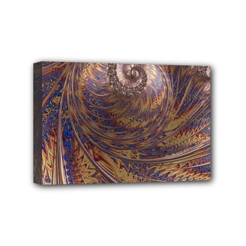 Swirl Fractal Fantasy Whirl Mini Canvas 6  x 4  (Stretched)