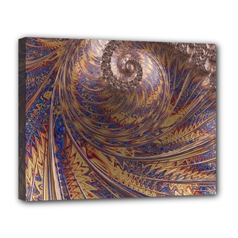 Swirl Fractal Fantasy Whirl Canvas 14  x 11  (Stretched)