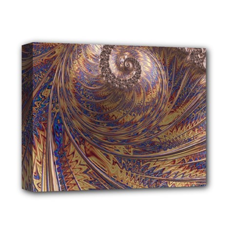 Swirl Fractal Fantasy Whirl Deluxe Canvas 14  x 11  (Stretched)