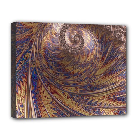 Swirl Fractal Fantasy Whirl Deluxe Canvas 20  x 16  (Stretched)