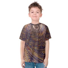 Swirl Fractal Fantasy Whirl Kids  Cotton Tee