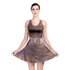 Swirl Fractal Fantasy Whirl Reversible Skater Dress