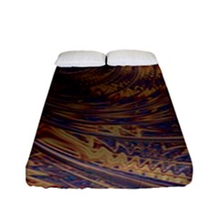 Swirl Fractal Fantasy Whirl Fitted Sheet (Full/ Double Size)