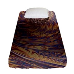 Swirl Fractal Fantasy Whirl Fitted Sheet (Single Size)