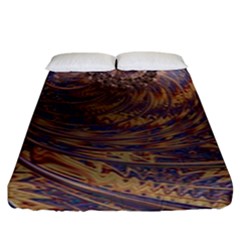 Swirl Fractal Fantasy Whirl Fitted Sheet (King Size)