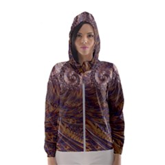 Swirl Fractal Fantasy Whirl Hooded Windbreaker (Women)